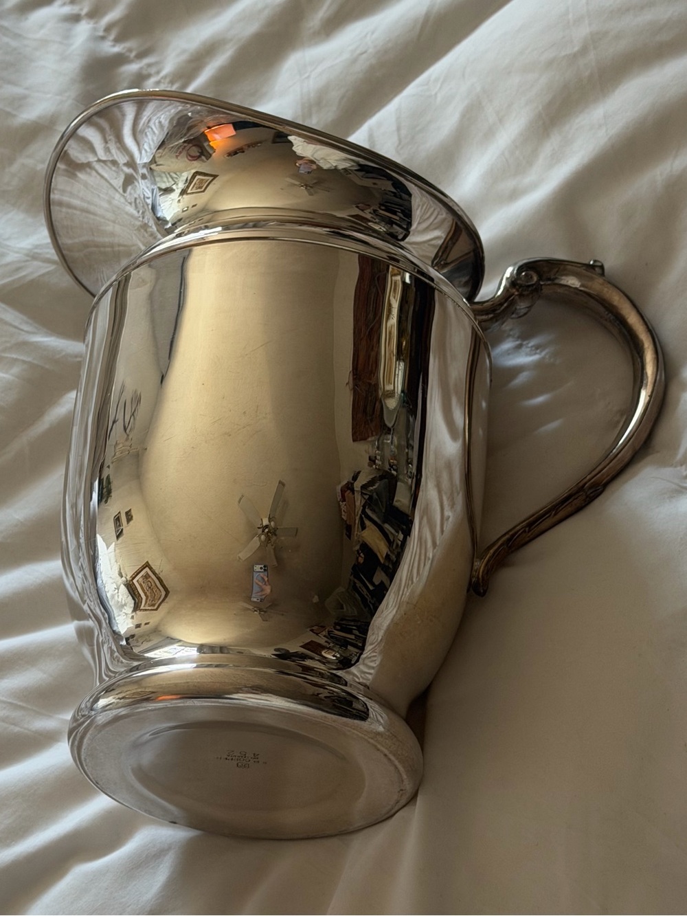 Vintage SP E.P. Copper 452 Silver Jug